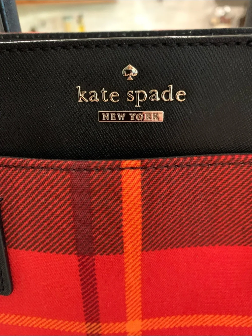 ❤️ KATE SPADE PLAID 2 WAY BAG HANDBAG CROSSBODY NEW WITHOUT TAGS!